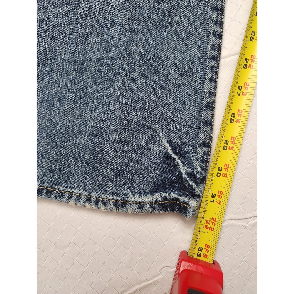 Denim & Supply RL Jeans Mens 33x30 Blue Bootcut Distressed USA Flag Denim Pants - Picture 14 of 16